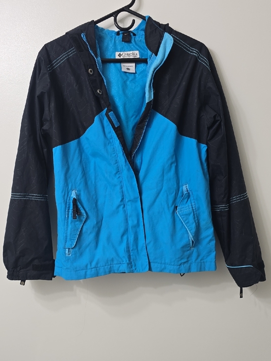 Columbia Other - Columbia Black and Blue Hooded Outdoor Jacket